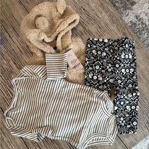 Carter’s Striped Onesie and Patterned Pants Set 9M